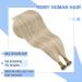 Youngsee Nano Ring Extensions | Real Hair Ash Blonde 35cm | Remy Hair 50g #18/613 | Quality Nano Hair Extensions - Buy Online on SooperMarket.com