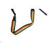 Polaroid Camera Strap Flat  Rainbow Stripe Rainbow Stripe Black
