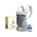 Kiddy Kingdom ergonomic baby carrier newborn from birth - 3 in 1 multifunctional children's stretcher from 0-36 months - baby carrier with 3d soft mesh - cotton - baby wearing strap - baby carrier bag - gray