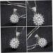 ABOOFAN 1pc Sun Petal Pendant Diamond Choker Necklace Rhienestone Necklace Crafts Making Material Alloy - Buy Online on SooperMarket.com
