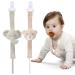 2-pack pacifier chain organic cotton cotton beef pacifier strap for all pacifiers and toys with hole pacifier chains girls and young (0-36 months) B r & elephant Elephant-Bear