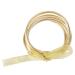 STOBOK 1pc Ribbon Glitter Bracelet Bangles Glitter Jelly Bangle Silicone Glitter Filled Jelly Bracelet Bowknot Jelly Bangle Bracelets Purple Women's Plastic Accessories Bagging Machine Golden 7.5x7.5cm