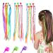36 PCS Kids Coloured Hair Extensions with Hair Clips Hair Styling Accessories Kids Hair Accessories for Teenage Girls Hair Braids Extensions
