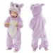 COOKY.D Baby Hooded Rompers Infant Winter Flannel Jumpsuit Pajamas 2-36 Months 3-6 Months Bat