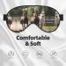 SSIMOO Three Running Horses Soft Sleep Eye Mask - Breathable Black Eye Patch for Women | Perfect for Travel & Relaxation - Buy Online on SooperMarket.com