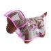 Petcute Hunders coat waterproof pet rain coat with hood transparent PVC breathable dog raincoat with button closure suitable for medium and large dogs 6xl pink