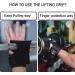 Leather Weightlifting Wrist Straps with Grip Assistance - Black | Deadlift Straps for Workout Gym - Men and Women - Buy Online on SooperMarket.com