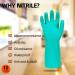 VGO 10 Pairs Reusable Household Gloves - Nitrile Latex-Free Waterproof Kitchen & Gardening Gloves (L Green) - Durable Dishwashing & Cleaning Gloves - Buy Online on SooperMarket.com
