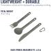 Sea to Summit Alpha Light Aluminum Camping Cutlery Set - Knife, Fork, Spoon - Buy Online on SooperMarket.com