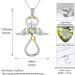 Cute Cat Necklace with Sparkling Zirconia Crystal Birthstone Pendant Necklace for Girls Womens White Gold Over 925 Sterling Silver Animal Necklace Birthstone Jewelry Sweet Present Girlfriend Sisters E Peridot Pendant - Buy Online on SooperMarket.com