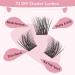 DIY Cluster Lashes 72 Pcs | D-16mm Thin Band Individual Eyelash Extensions | Easy to Apply at Home | First Glance - Buy Online on SooperMarket.com