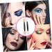 WOFASHPURET 100pcs Double Ended Eyeshadow Brush Makeup Sponge Mini Makeup Eye Makeup Applicator Eye Shadow Oval 6.5x1.3cm Black - Buy Online on SooperMarket.com