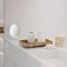 Blomus Sono Cosmetic Mirror Moonbeam/White Ceramic/Silicone - 185x90x170mm - 69162 - Buy Online on SooperMarket.com
