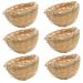 Obelunrp Bird Nest for Wildbird 6pcs 3.9inch Bamboo Woven Nesting Boxes for Wild Birds Hatching Breeding Cave for Parrot Canary or Cockatiel