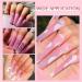 Saviland Pink Builder Nail Gel Kit - 5-In-1 Builder Base & Hard Gel for Nail Strengthening, Repair, and Extensions - DIY Home Nail Kit - Buy Online on SooperMarket.com