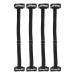 Face Lift Band Easy to Operate Wrinkle Removal Belt 4 Pieces Reusable with Hair Clip for Face Shaping (Black)