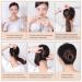 50 Pcs Invisible Hair Nets for Buns - 20 Inches Elastic Edge Mesh Bun Set with Bobby Pins - Hair Donuts for Ballet & Kitchen - Brown - Buy Online on SooperMarket.com