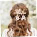 FOYTOKI 1 Set Leaves and Flowers Hair Comb Bridal Hair Accessories Bride Headdress Vintage Hair Accessories Headpiece for Wedding Decoration Womens Headpiece Flower Clips for Hair - Buy Online on SooperMarket.com