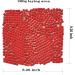 PINUO&KE 200g Square Ceramic Mosaic Tiles for Crafts - Colorful Stained Glass Pieces - Red - Buy Online on SooperMarket.com