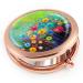 iampanda Compact Rose Gold Mirror for Women - Portable Round Makeup Mirror with 2X Magnifying for Purse - Watercolor Nature Landscape Floral Design - Buy Online on SooperMarket.com