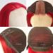 Missyvan Ruby Red Long Straight Synthetic Wig - Natural Look, Heat Resistant Fiber, Middle Parting - Buy Online on SooperMarket.com