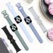 ZALAVER 6 Pack Silicone Bands for Apple Watch 38mm/40mm/41mm - Ultra Series Compatible with iWatch 8 7 6 5 4 3 2 1 SE - Men Women Sport Strap in White/PinkSand/Green/Blue/Lavender/Starlight - Buy Online on SooperMarket.com