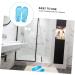 MAGICLULU 2 Pairs Slippers Quick Drying Shower Slippers Green Home Indoor Slippers Non Dorm Shoes Gym Foot Spa Soak Tub Shower Footware Massaging Travel Pvc Household Plastic Barrel 28x10.3cm 11x3pcs Bluex3pcs - Buy Online on SooperMarket.com