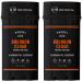 Barrel and Oak - Aluminum-Free Deodorant, Deodorant for Men, Essential Oil-Based Scent, 24-Hour Odor Protection, Cedarwood & Bourbon Aroma, Gentle on Sensitive Skin (Bourbon Cedar, 2.7 oz, 2-Pack)