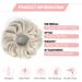 Vlasy Messy Bun Hair Piece | Curly Wavy Scrunchies Extensions Synthetic Chignons | 60g 111# Hair Accessories for Women and Girls - Buy Online on SooperMarket.com