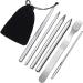 6 Pieces Paracord Stitching Set 6 Sizes Paracord FID Lacing Stitching Needles Paracord Smoothing Tool Lacing Leathercraft Needle for Paracord  Silvery