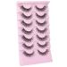 JIMIRE 3D Fluffy False Eyelashes 7 Pairs - Demi-wispies Natural Look Cat Eye Faux Mink Lashes 15MM D Curl Wispy Fluttery Eyelashes with Clear Band - Buy Online on SooperMarket.com