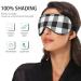 Haskirky Light Blocking Eye Mask | Breathable & Adjustable for Adults | Perfect for Travel, Yoga, Meditation & Office | Deep Sleep Goodies | White Black Buffa - Buy Online on SooperMarket.com