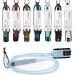 SYMPL Premium Surfboard Leash 6, 7, 9 ft Surf Leash Leg Rope for Surf, Skim, Longboard, SUP Paddle Boards, Quick Release Velcro Comfort Neoprene Padded Ankle Cuff, with Key Pocket Light Blue 6' ft. Pro