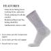 SOLAX Women's Merino Wool Hiking Socks - 2 Pairs Outdoor Trail Crew Socks (Medium, Navy) - Buy Online on SooperMarket.com