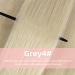 Vlasy 14 Inch Grey4# Clip in Hair Extensions - 100% Human Hair, Seamless, Natural Thick Weft - 7 Pieces for Women (70 g) - Buy Online on SooperMarket.com