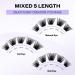 Soft Wispy D Curl 0.07mm Cluster Lashes 8-16mm Mix - DIY Individual Eyelash Extensions - Buy Online on SooperMarket.com