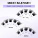 Lash Clusters DIY Eyelash Extensions - C/D Curl 8-16mm Mixed Soft & Wispy Individual Lashes for Volume | Matte Black Cluster Lashes - Buy Online on SooperMarket.com