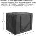 Durable Double Door Dog Crate Cover for Large Pets | Universal Fit for 24-48 inch Wire Crate | Black | 48L x 30W x 33H - Buy Online on SooperMarket.com