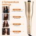 Nityrliv Automatic Hair Curler - Fast Heating Wand for Wavy and Curly Hair - 4 Temps & 3 Timer Settings - Auto Shut-Off - Gold - Buy Online on SooperMarket.com
