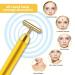 Shop Aubric 24k Gold Face Massager - T-Shape Electric Wand for Anti-Aging Skin Firming & Wrinkle Reduction | Global Shipping Available - Buy Online on SooperMarket.com