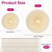 URAQT Hair Donut Bun Maker Set - 4 Pcs Ring Style Shaper with Hair Pins - Blonde Chignon Doughnut Bun - Hair Accessories for Girls, Women - Beige-2 Sizes - Buy Online on SooperMarket.com