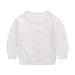 famuka Baby Cardigan Jacket Boy Girl Buttons Soft Knitted Sweaters 6 Months White