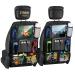 Kimsky 2er Autositz Organizer backrest protection car children auto organizer children children's toy storage waterproof rear seat protection for children with tablet specialist - black 2PCs