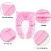 Pokanic Travel Potty Training Seat Cover with Non-Slip Silicone Pads and Carry Bag - Pink | Portable, Reusable Toilet Seat for Kids and Toddlers - Buy Online on SooperMarket.com