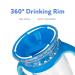 Nuby 360 Edge 2 Stage Drinking Rim Cup 8 Oz Robot Blue | Removable Handles & Hygienic Cover | 12M+ - 80815 - Buy Online on SooperMarket.com