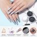 Chrome Powder Manicure Nail Art Decoration Set - BORN PRETTY Metallic Mirror Holographic Pigment - Buy Online on SooperMarket.com