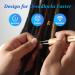 Dreadlock Crochet Needle Set - 6PCS 0.5mm Hooks for Real Locs | Durable Interlocking Tool for Maintaining Dreadlocks - Buy Online on SooperMarket.com