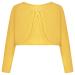BONNY BILLY Girls Cardigan Long Sleeve Knitted Cotton Bolero Shrug Kids Clothing 3-4 Years Yellow