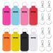 Sliverdew 8 Pcs Chapstick Holder Key Chain With Clip Lip Balm Sleeve Pouch Lipstick Lip Gloss Holder Keychain for Purse Bag Travel Accessories Women