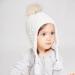 LANGZHEN Toddler Winter Hat Earflap Knit Cap Fleece Lined Beanie - White (6-12 Months) - Buy Online on SooperMarket.com